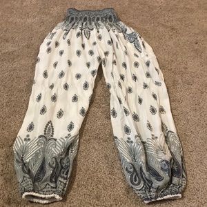 FUNKY SILK PRINTED PANTS